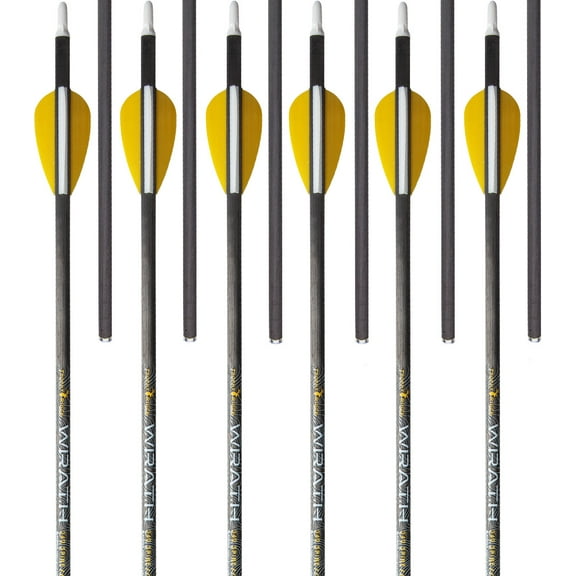 Trophy Ridge Wrath 340 Spine Fletched Carbon Arrows
