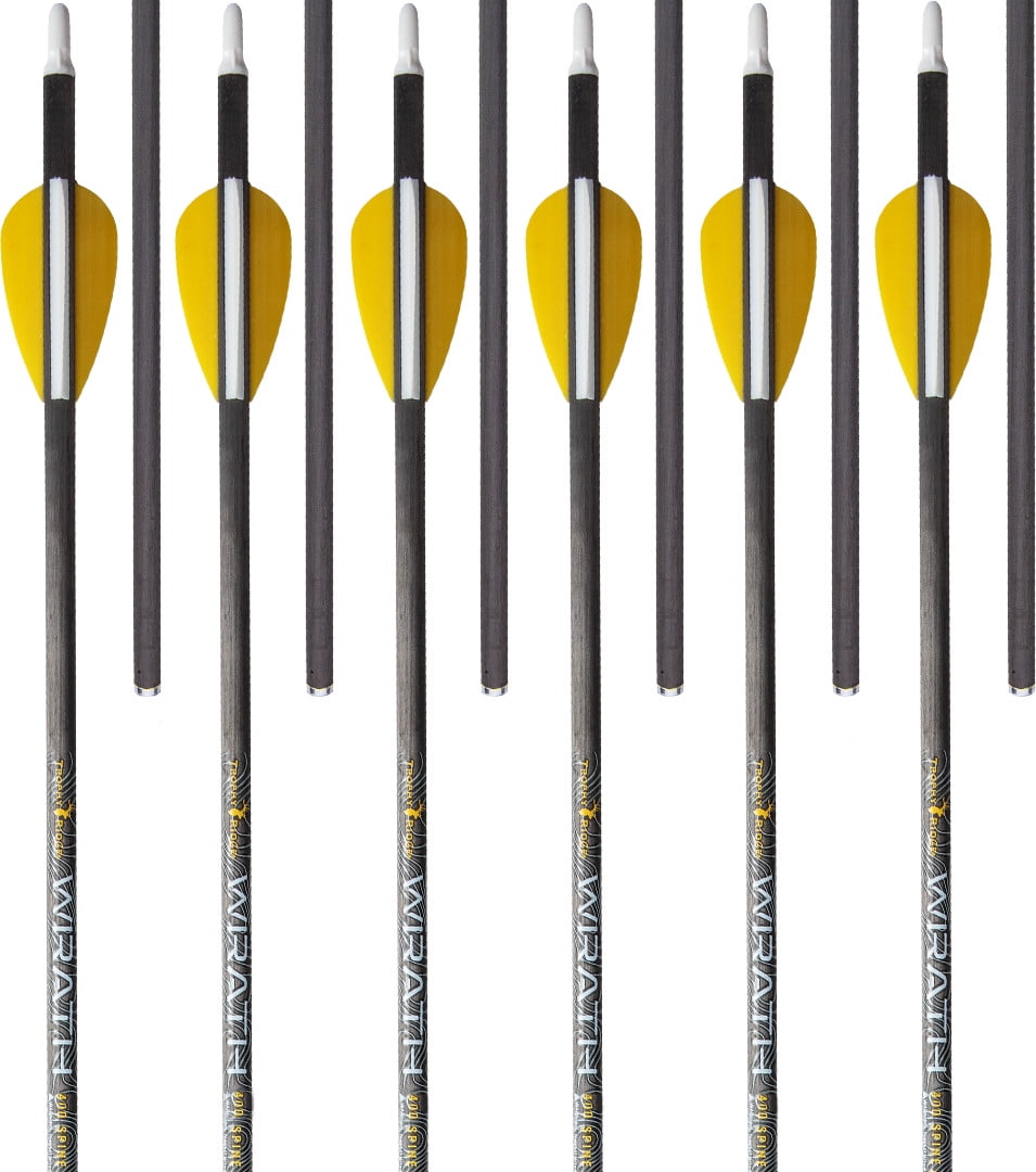 Trophy Ridge Wrath 400 Spine Fletched Carbon Arrows - Walmart.com