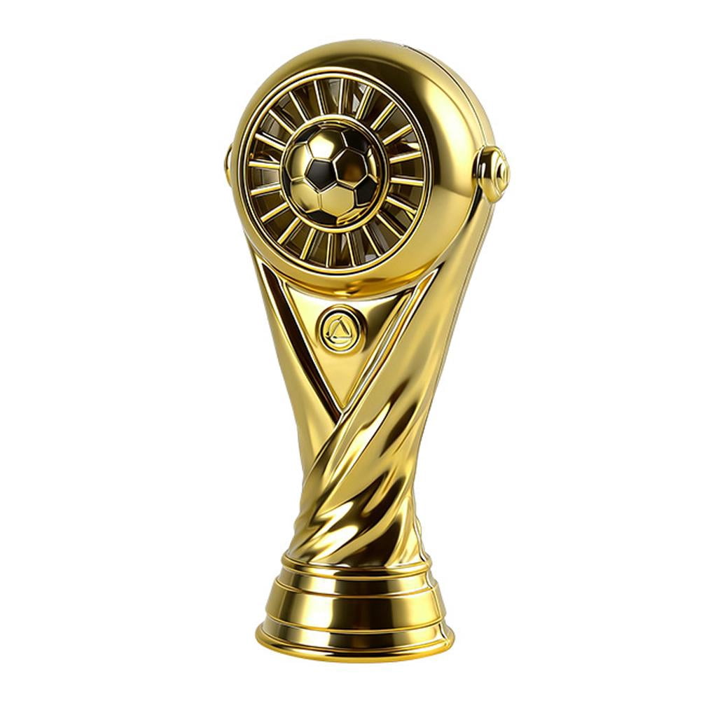 Trophy Shaped Handheld Fan – Mini Soccer Ball Design Rechargeable Type ...