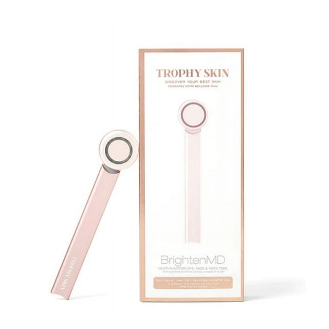 Trophy Skin BrightenMD 4-In-1 Portable Microcurrent Facial Device with Red Light Therapy