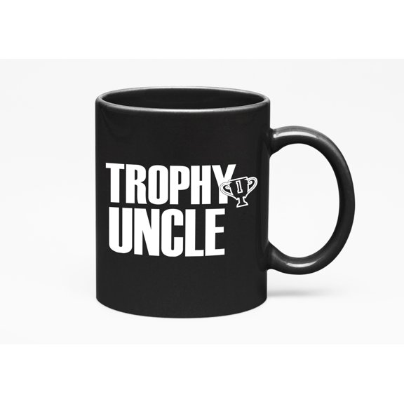 Trophy Uncle., Uncles, Black 11oz Ceramic Mug