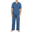 thumbnail image 1 of Tropi Medical V-Neck Scrubs Set, Caribbean Blue, S (Unisex), 1 of 3