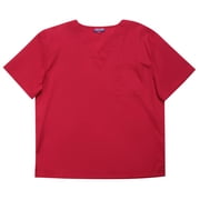 Tropi Men's Scrub Top Uniforms for Men (Red, Small)