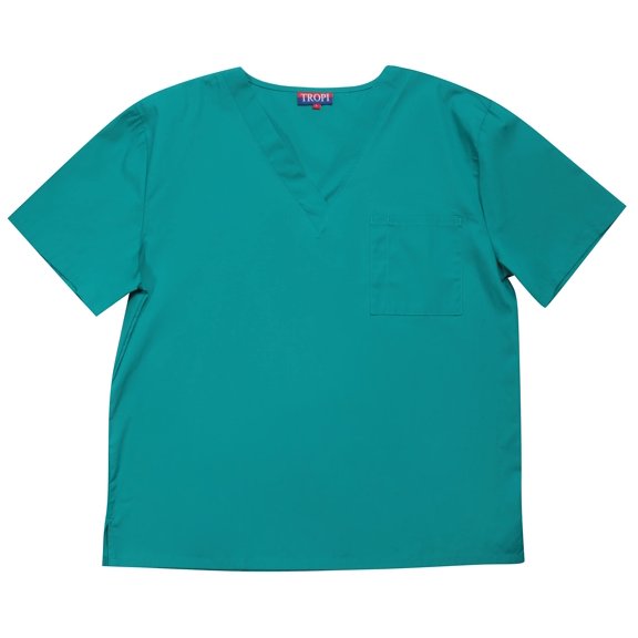 Tropi Men's Scrub Top Uniforms for Men (Teal, Large)