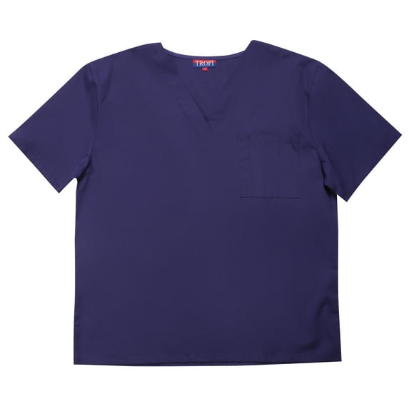 Tropi Men's Scrub Top Uniforms for Men (XX-Large, Grape)