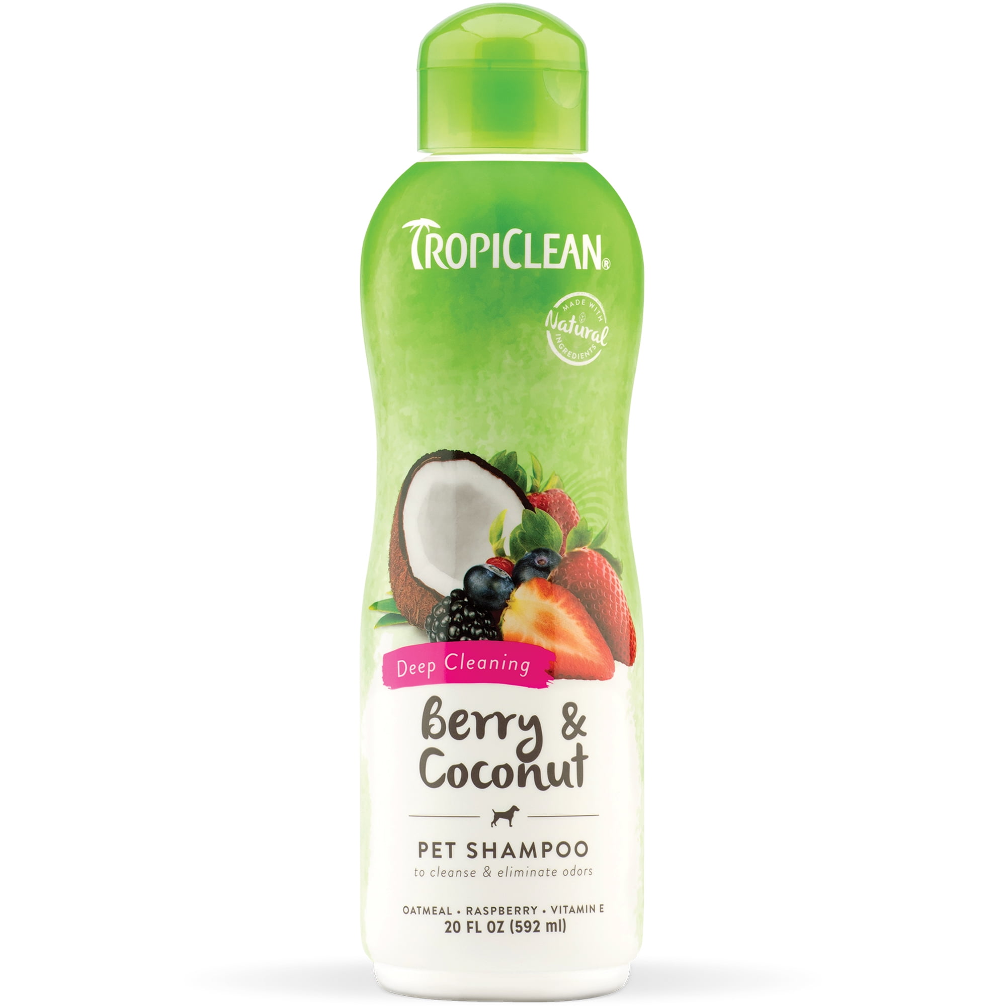 TropiClean Berry & Coconut Pet Shampoo , 20 Oz