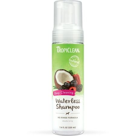 TropiClean Deep Cleansing Waterless Shampoo for Dogs, 7.4 oz.