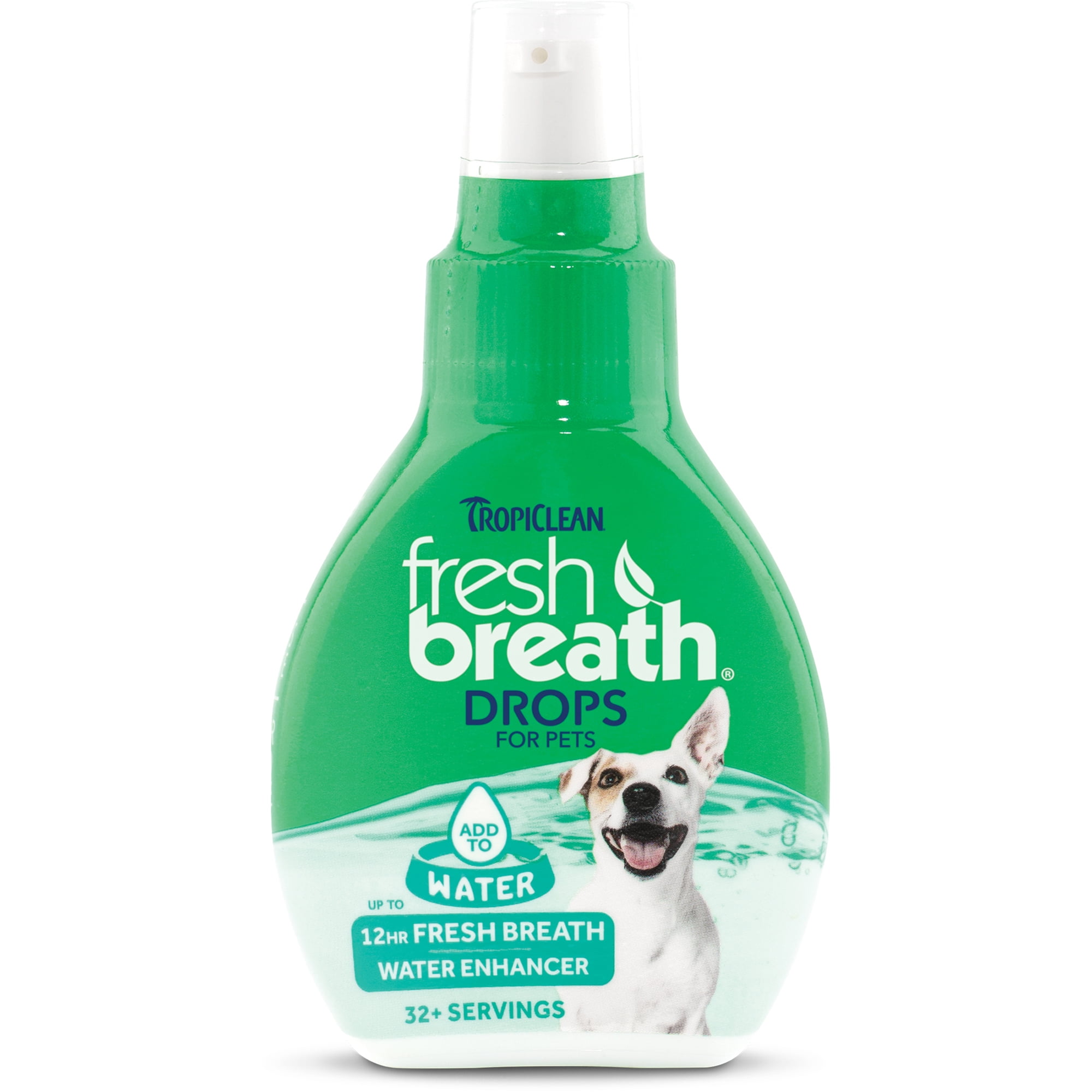 TropiClean Fresh Breath Oral Care Drops, Natural Water Additive