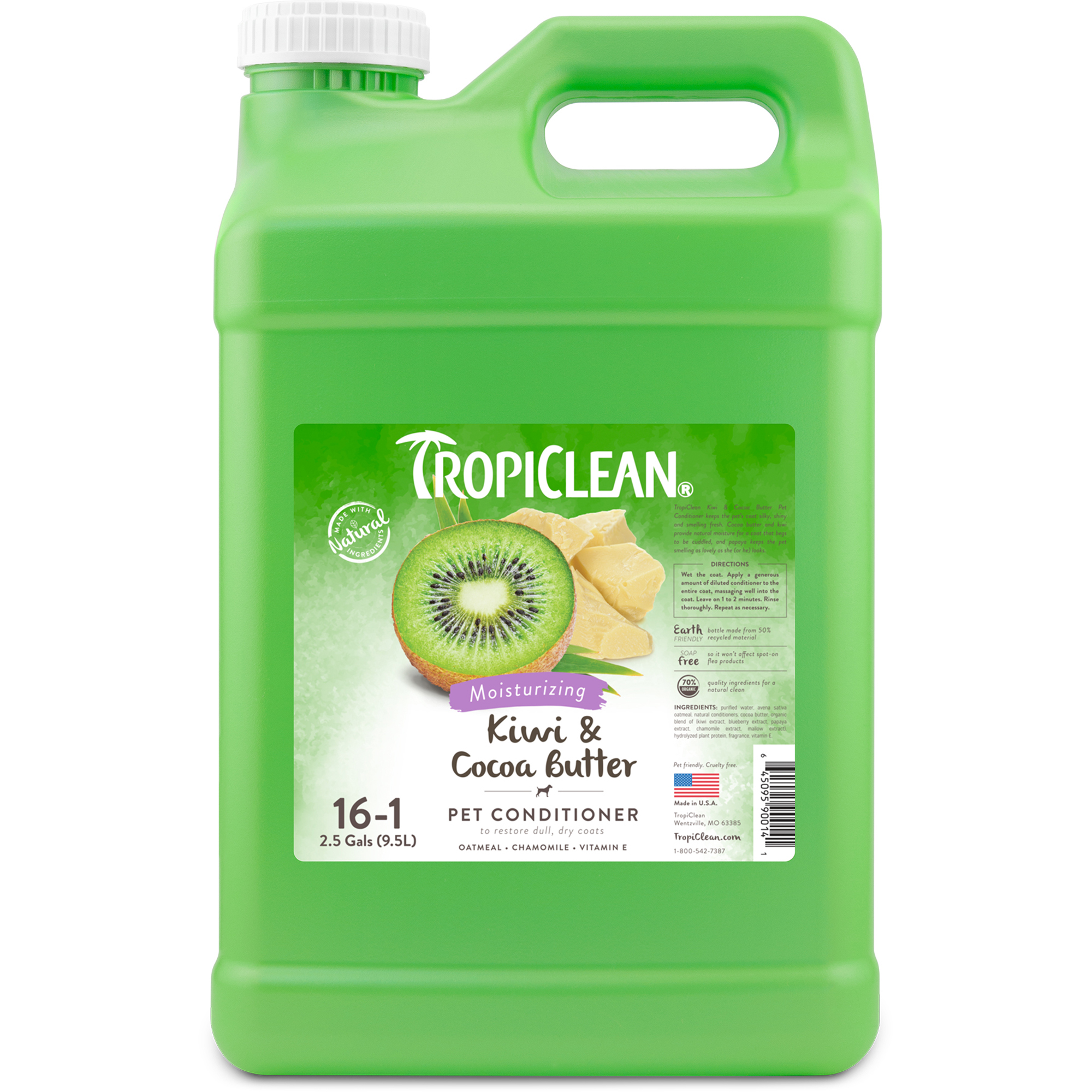 TropiClean Kiwi & Cocoa Butter Moisturizing Conditioner for Dogs & Cats