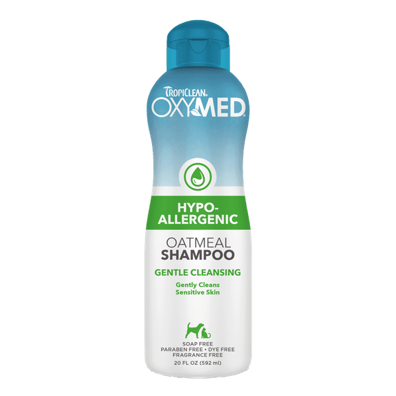 TropiClean OxyMed Hypoallergenic Shampoo for Dogs & Cats, 20oz