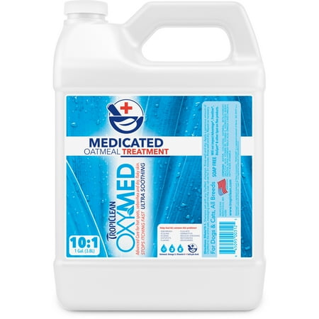 TropiClean OxyMed Medicated Anti Itch Conditioning Treatment for Pets, 1 gal