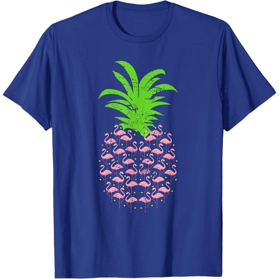 Tropic Bird Gift Idea Pineapple Flamingo Softstyle Unisex T-Shirt,Royal Blue Color,Size 2T