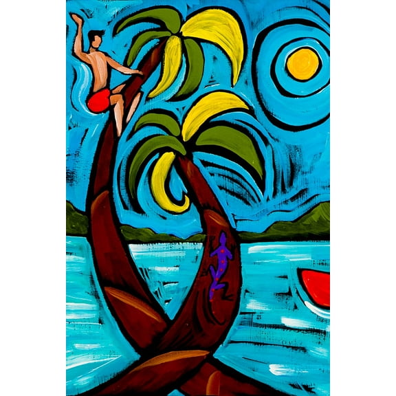 Tropic Guy by Ben Mann Poster Print