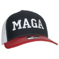 thumbnail image 1 of Tropic Hats Adult Embroidered Trump MAGA 6 Panel Trucker Cap W/Snapback - Navy/White/Red, 1 of 3