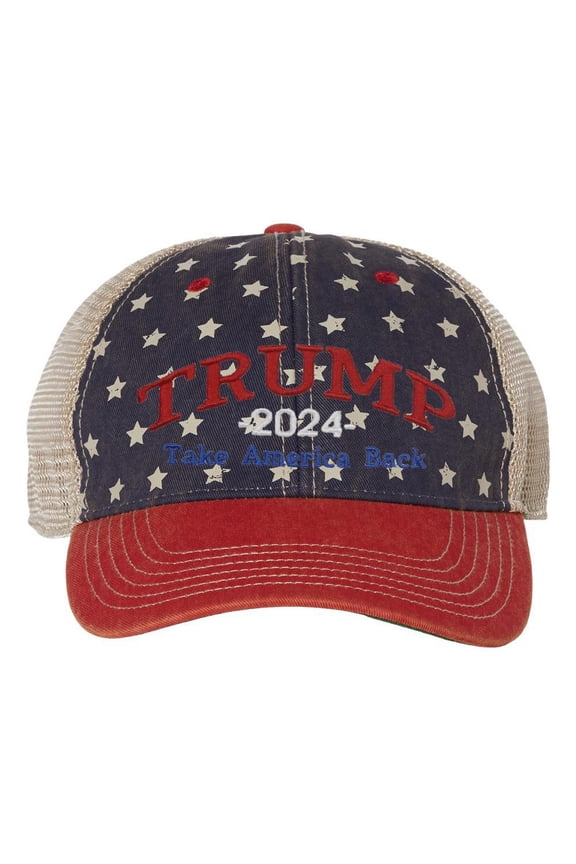 Embroidered Trump 2024 Take America Back Legacy Snapback Ballcap - America