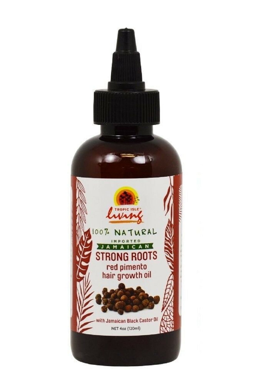 Tropic Isle Living Strong Roots Red Pimento Hair Growth Oil 4 Oz