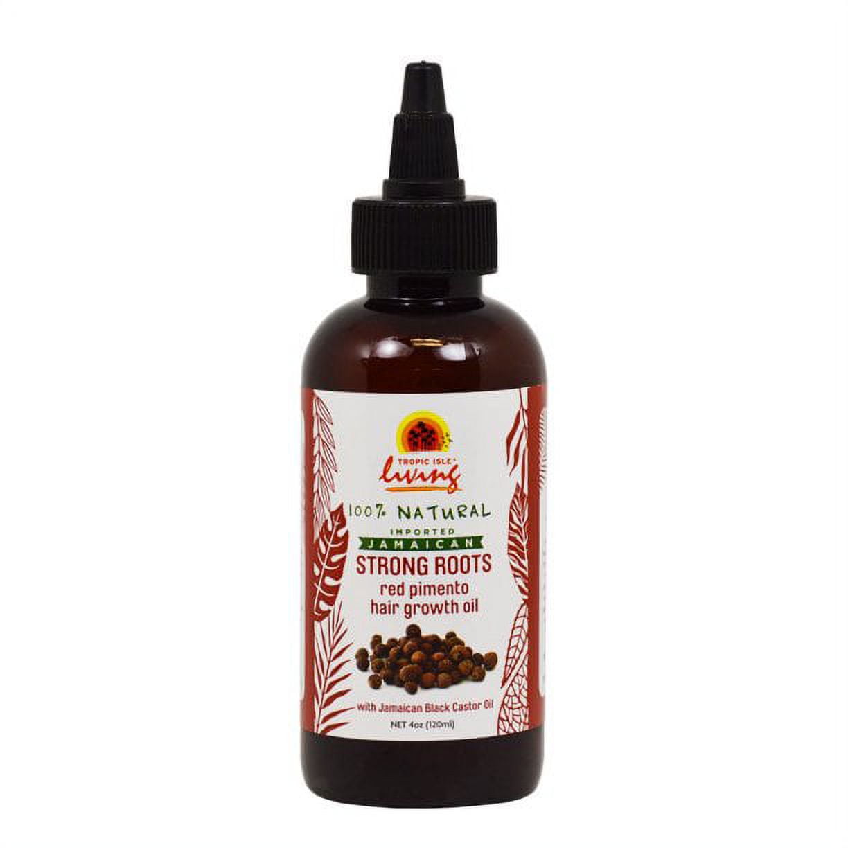 Tropic Isle Living Jamaican Strong Roots Red Pimento Hair Growth Oil, 4 oz