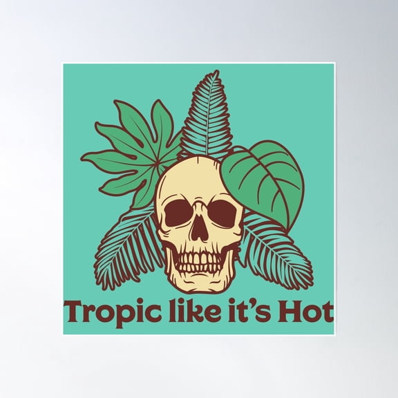 Tropic Like It'S Hot- Vintage Wall Arttrendy Retro Print Room Decor Wall Art , Poster Only
