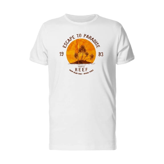 Tropic Reef Escape To Paradise T-Shirt Men -Image by Shutterstock, Male XX-Large