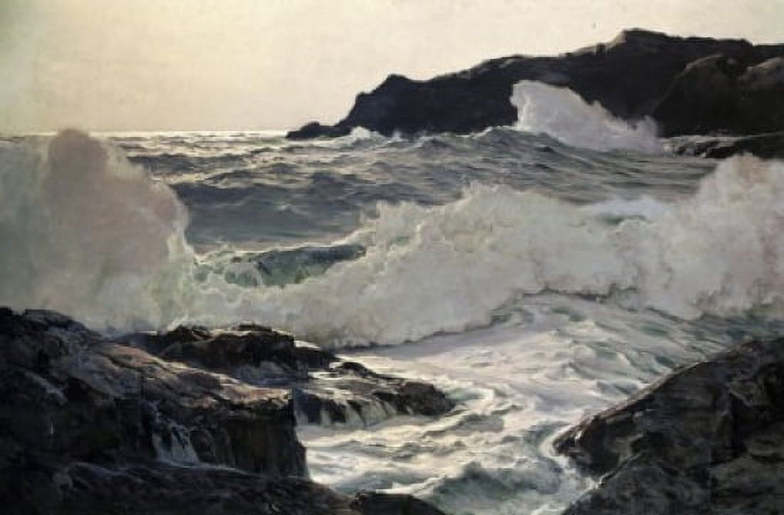 Tropic Seas Frederick Judd Waugh (1861-1940 American) Canvas Art - Frederick Judd Waugh (18 x 24)