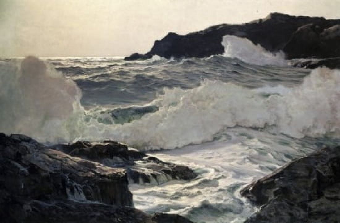 Tropic Seas Frederick Judd Waugh (1861-1940 American) Canvas Art - Frederick Judd Waugh (24 x 36)