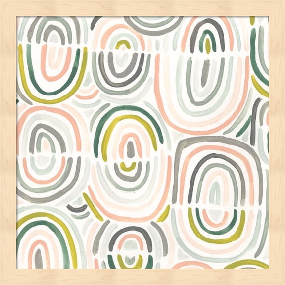 Tropic Tribal III by June Erica Vess, Framed Wall Art, 13.25W x 13.25H