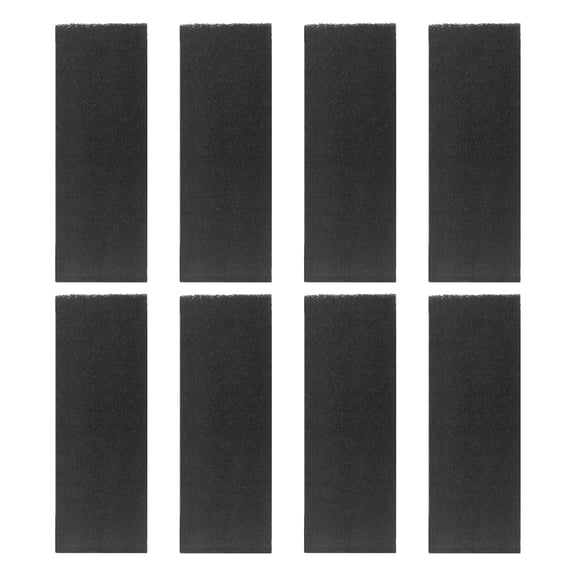 TropicAqua 10 Inch x 3.5 Inch Charcoal Cat Litter Box Replacment Filter Compatible with LR 3 Carbon Odor Filters (Pack of 8)