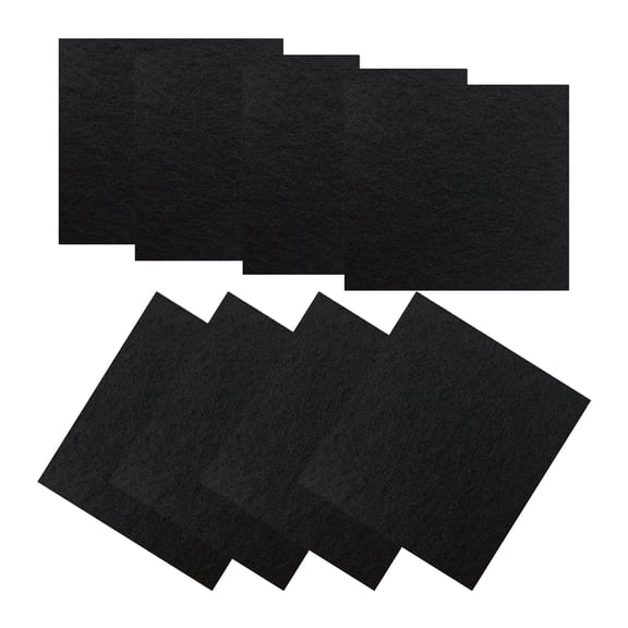 TropicAqua 6.5 Inch x 6 Inch Charcoal Cat Litter Box Replacment Filter Compatible with Hooded Cat Litter Boxes and Pans Carbon Odor Filters (Pack of 8)