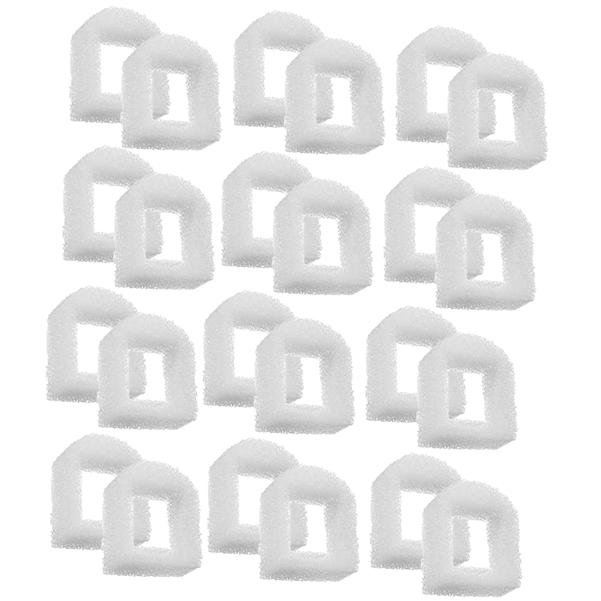 TropicAqua Cat Fountain Replacement Filter Sponge for Drinkwell Stainless Steel 360, Lotus, Avalon, and Pagoda pet Dog and Cat Water Fountains (Pack of 24)