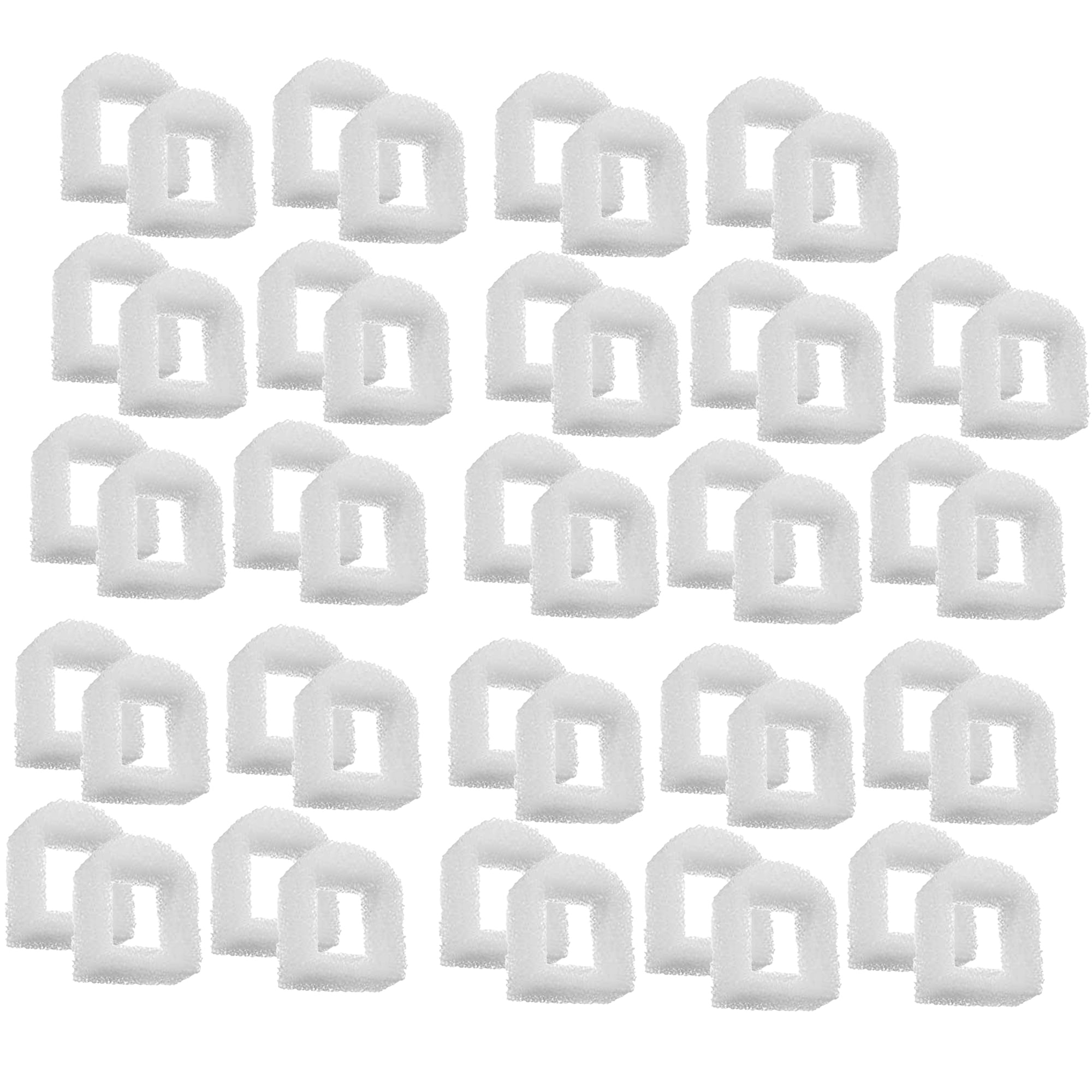 TropicAqua Cat Fountain Replacement Filter Sponge for Drinkwell Stainless Steel 360, Lotus, Avalon, and Pagoda pet Dog and Cat Water Fountains (Pack of 48)
