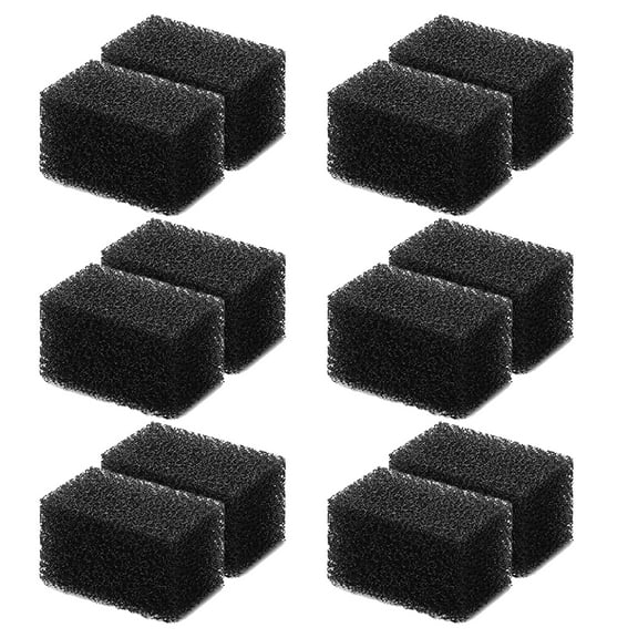 TropicAqua Cat Water Fountain Filters Sponge Compatible with 84oz/2.5L Automatic Pet Water Fountain (Pack of 12)