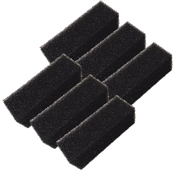 TropicAqua Foam Insert Foam Filter Pads Compatible with Aqua Clear 110 AquaClear 500 Replacement Black Pre-Filter (Pack of 6)