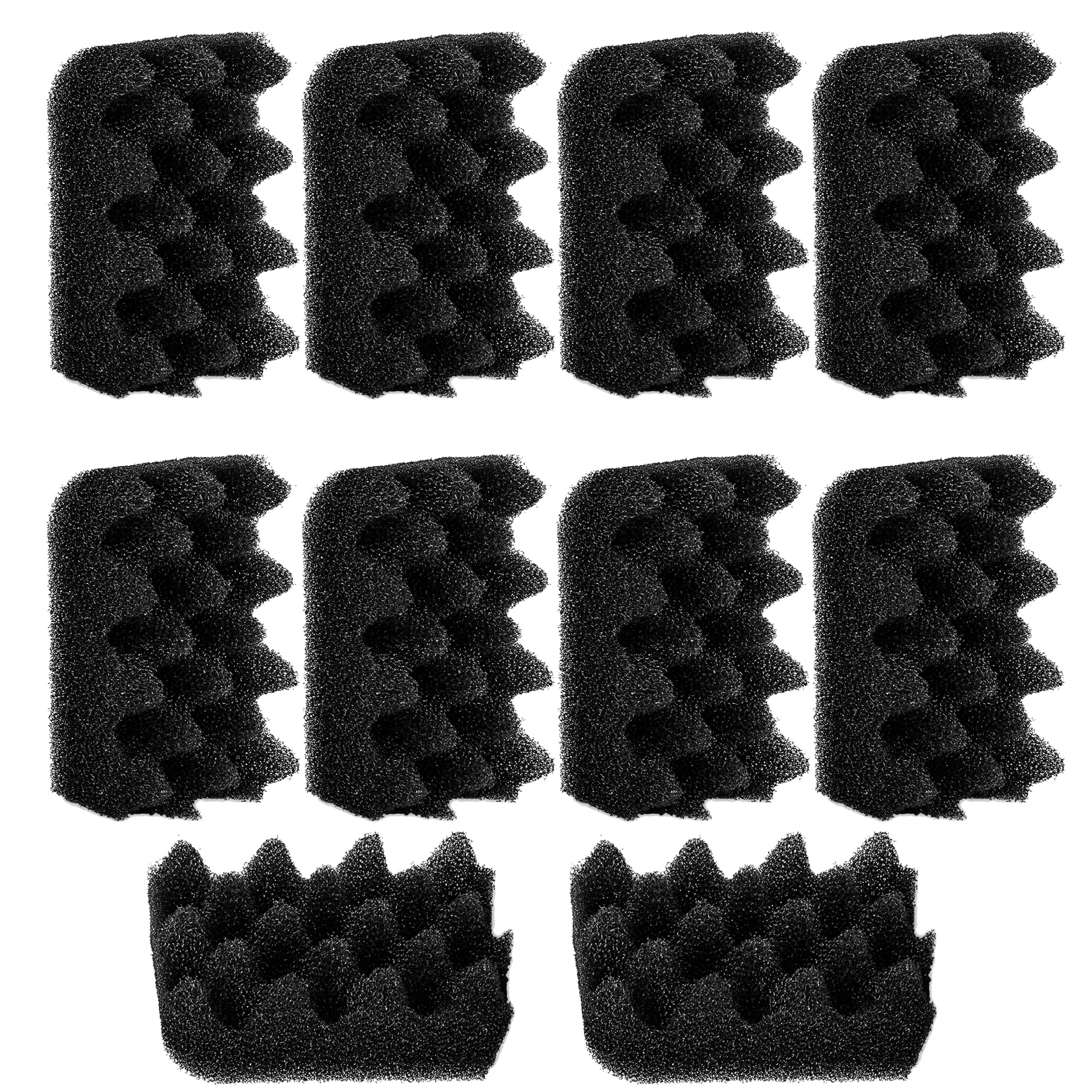 TropicAqua Replacement Aquarium Bio Sponge Foam Filter Pads Suitable for Fluval 304, 305, 306, 404, 405, 406 (Pack of 10)