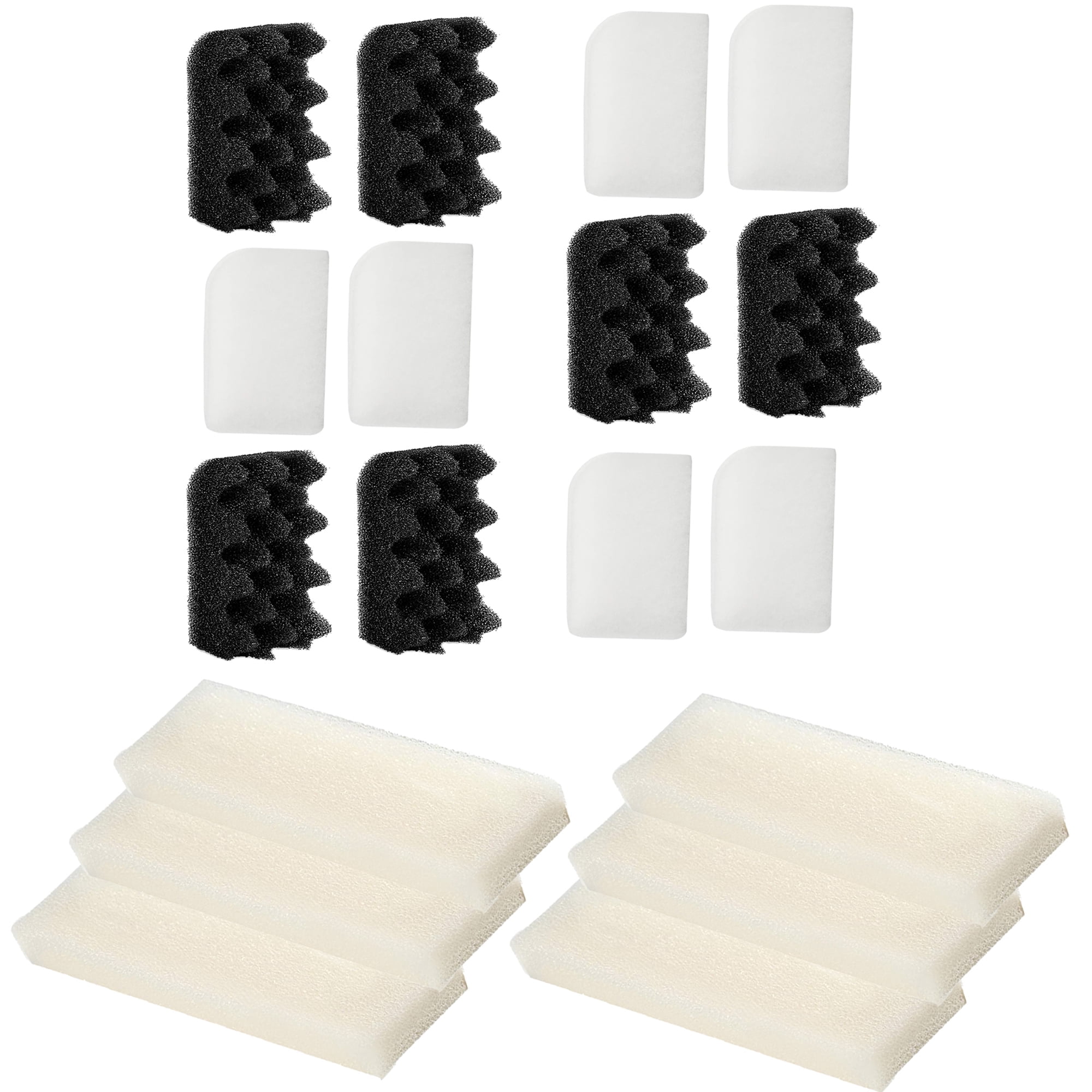 TropicAqua Replacement Aquarium Bio Sponge Foam Filter Water Polishing Pads Suitable for Fluval 304, 305, 306(Pack of 18)