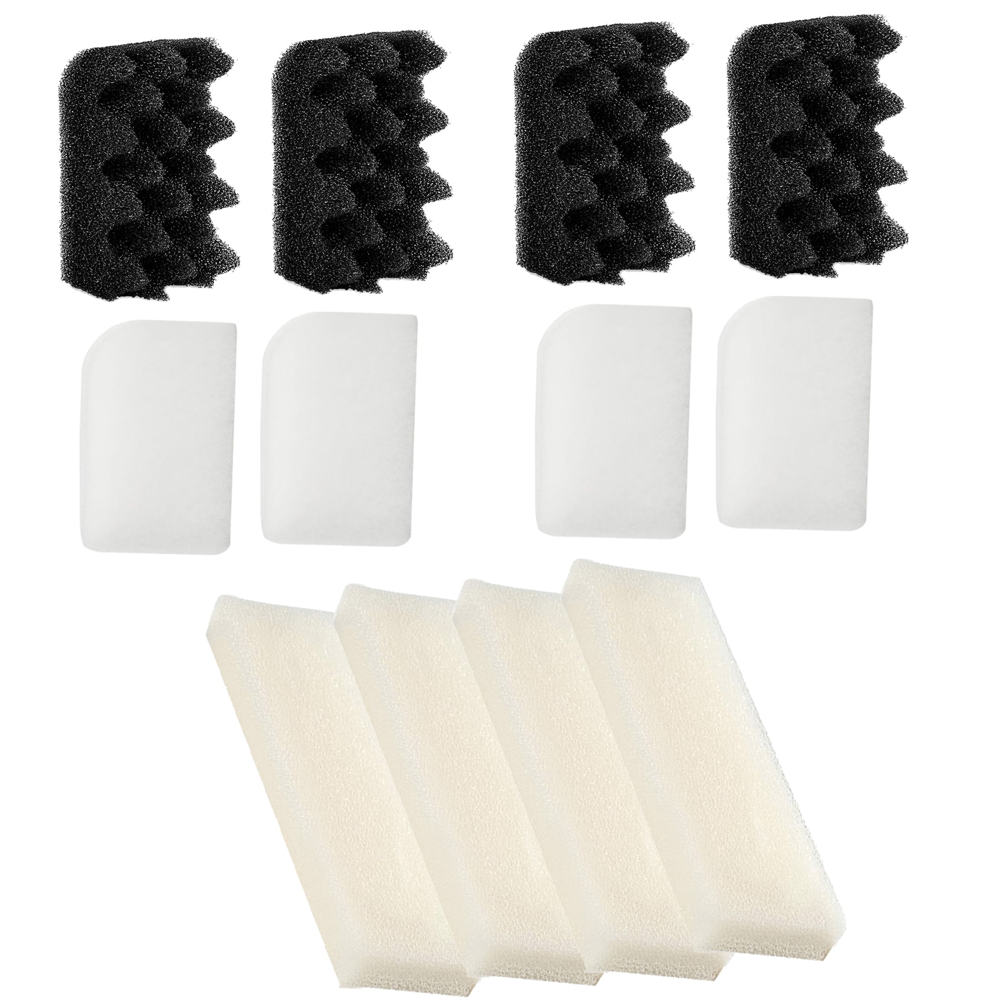 TropicAqua Replacement Aquarium Bio Sponge Foam Filter Water Polishing Pads Suitable for Fluval 404, 405, 406(Pack of 12)