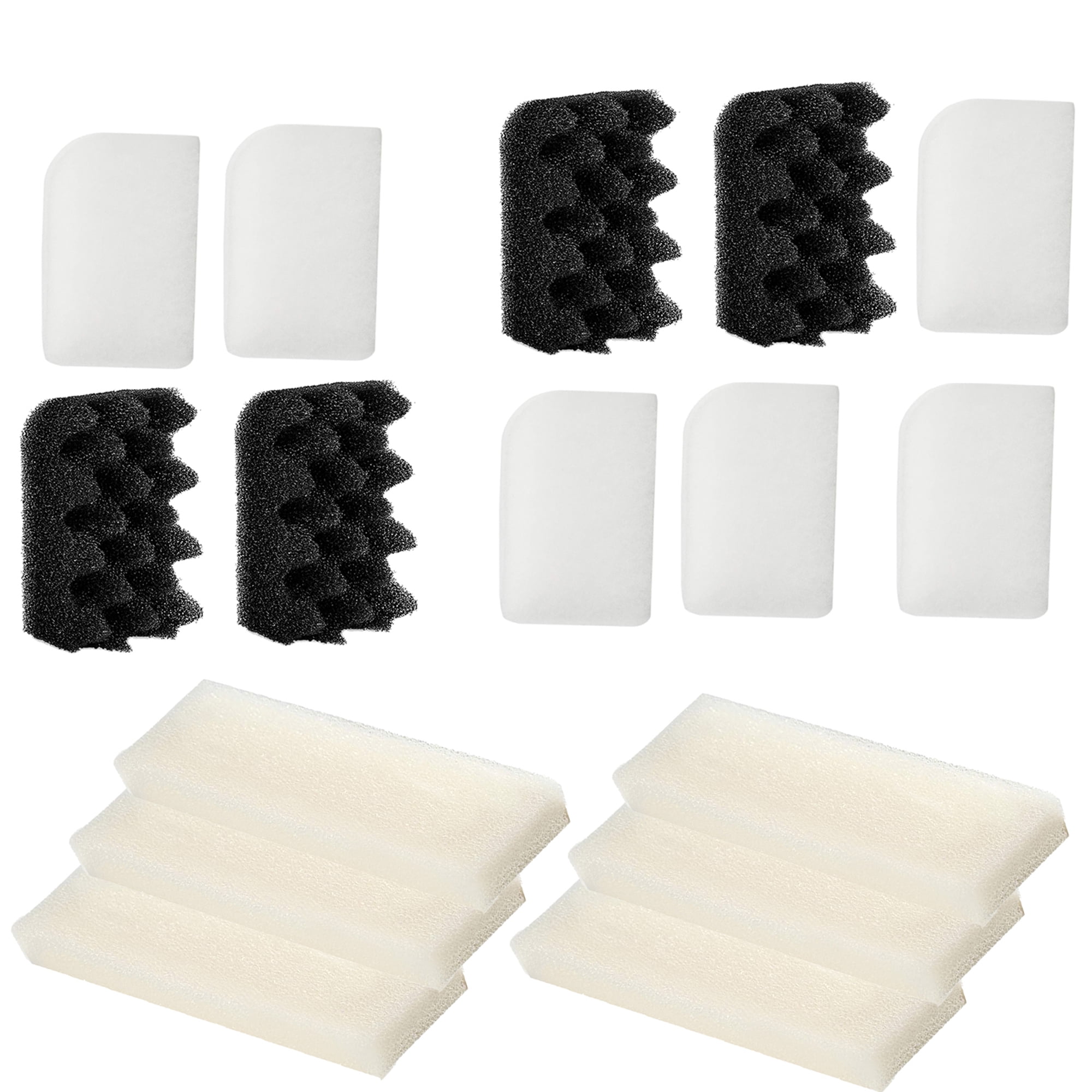 TropicAqua Replacement Aquarium Bio Sponge Foam Filter Water Polishing Pads Suitable for Fluval 404, 405, 406(Pack of 16)