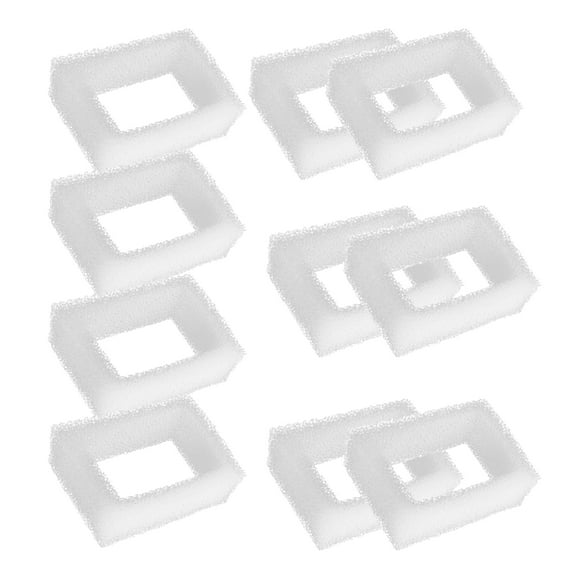 TropicAqua Replacement Filter Sponges Compatible with 67oz/2L Wonder Creature 360 Stainless Steel Cat Fountain Round and Square Water Fountain(Pack of 10)