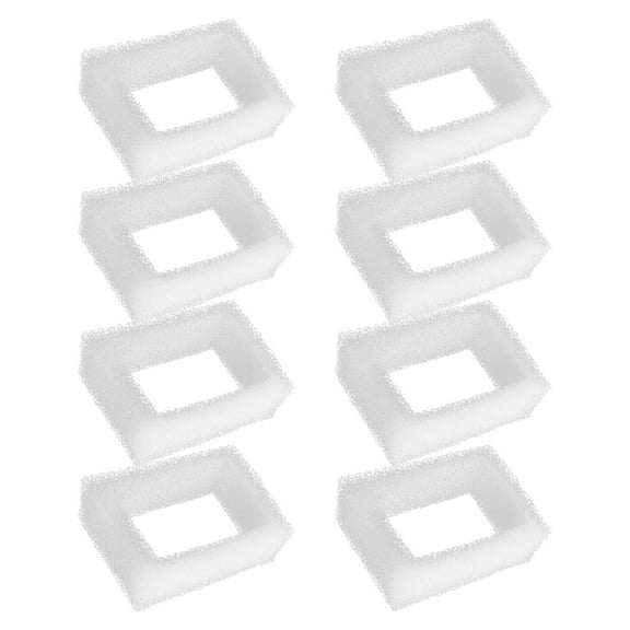 TropicAqua Replacement Filter Sponges Compatible with 67oz/2L Wonder Creature 360 Stainless Steel Cat Fountain Round and Square Water Fountain(Pack of 8)