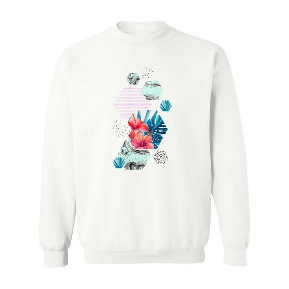 Tropical Abstract Sweatshirt Men -Image by Shutterstock, Male 3X-Large