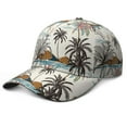 thumbnail image 1 of Tropical Adjustable Snapback Hat - Minimalist Unisex Baseball Cap for Sports, Camping & Beachwear - Inspired by Coastal Paradise, 1 of 7