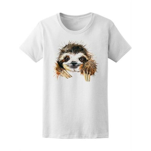 Tropical Animal Sloth T-Shirt Women -Image by Shutterstock, Female x-Large