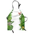 thumbnail image 1 of Tropical Apron Lush Growth Rainforest of Hawaii with Frangipani Philodendron Birds of Paradise, Unisex Kitchen Bib Apron with Adjustable Neck for Cooking Baking Gardening, Multicolor, by Ambesonne, 1 of 3