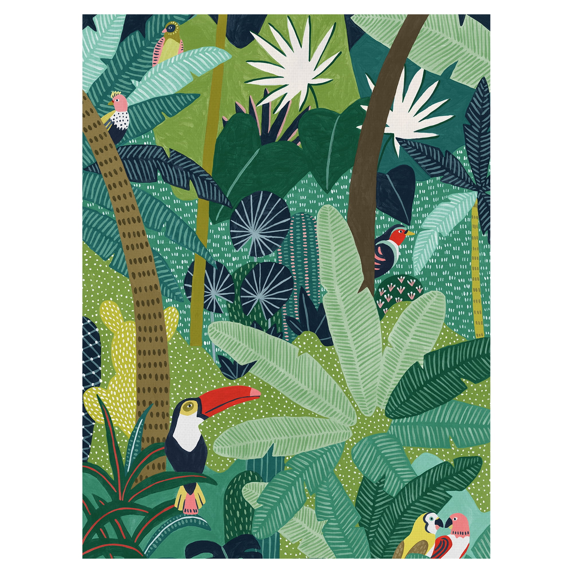 Tropical Aves by Kristine Hegre Canvas Art Print