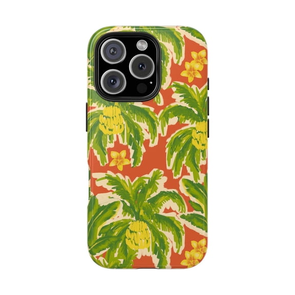 Tropical Banana Grove Summer Fruit Pattern Phone Case iPhone 17 16 15 14 13 12 11 Pro Max
