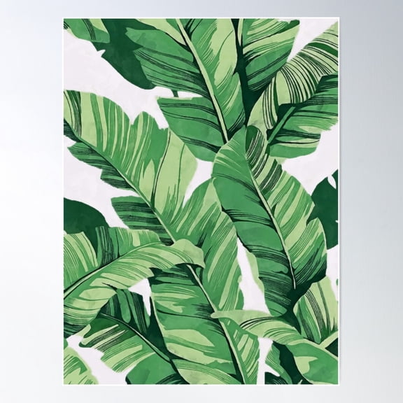 Tropical Banana Leaves Iii Poster Wall Art, Modern Wall Decor For Living Room Bedroom, 8x12 UNFRAMED