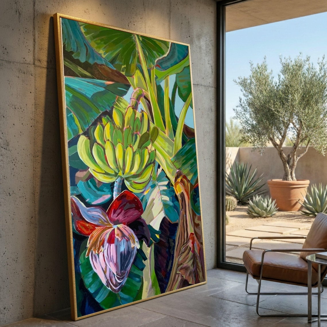 Tropical Banana Plant Wall Art - Walmart.com