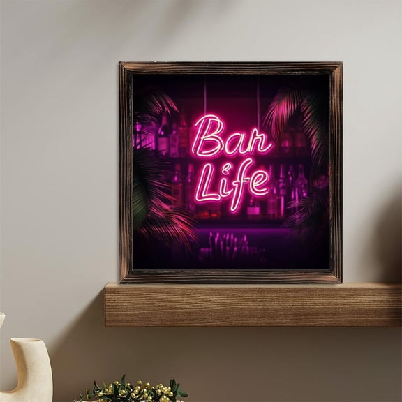 Tropical Bar Decor Wooden Sign Wall Plaque - Vintage Art Decoration, Wall Decoration - Ideal Gift For Home Decoration, Living Room, Bathroom, Bedroom, Garden, Dining, Bar, Cafe, Festival Party Deco