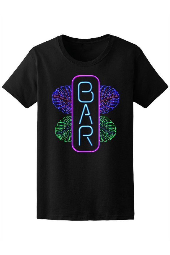 Tropical Bar Leaves Sharp Style Tee Women's -Image by Shutterstock