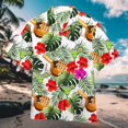 thumbnail image 1 of Tropical Baseball Hawaiian Shirt: Cocktail Summer Aloha Shirt, 1 of 2