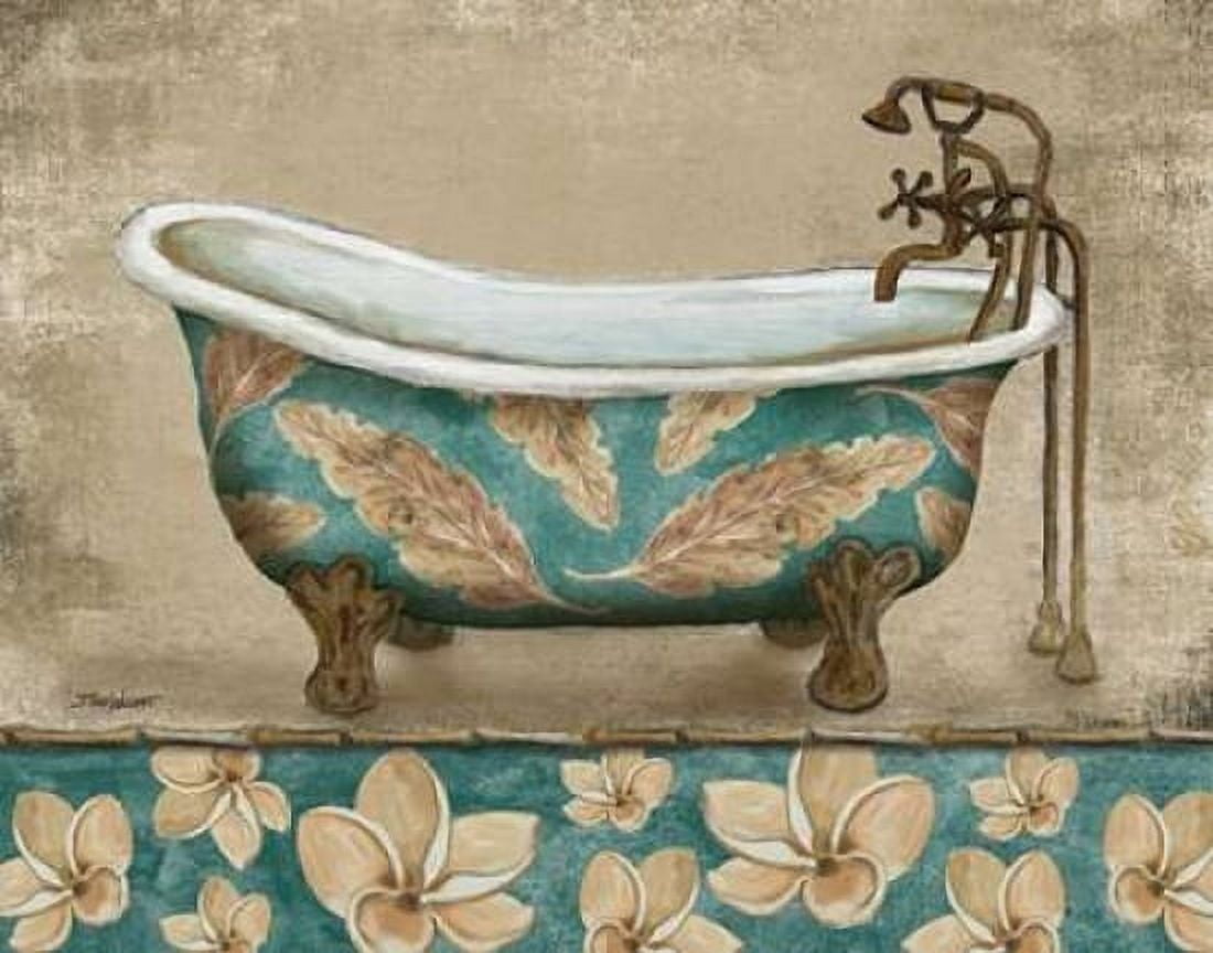 Tropical Bathtub I Canvas Art - Todd Williams (22 x 28)